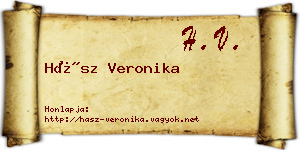 Hász Veronika névjegykártya